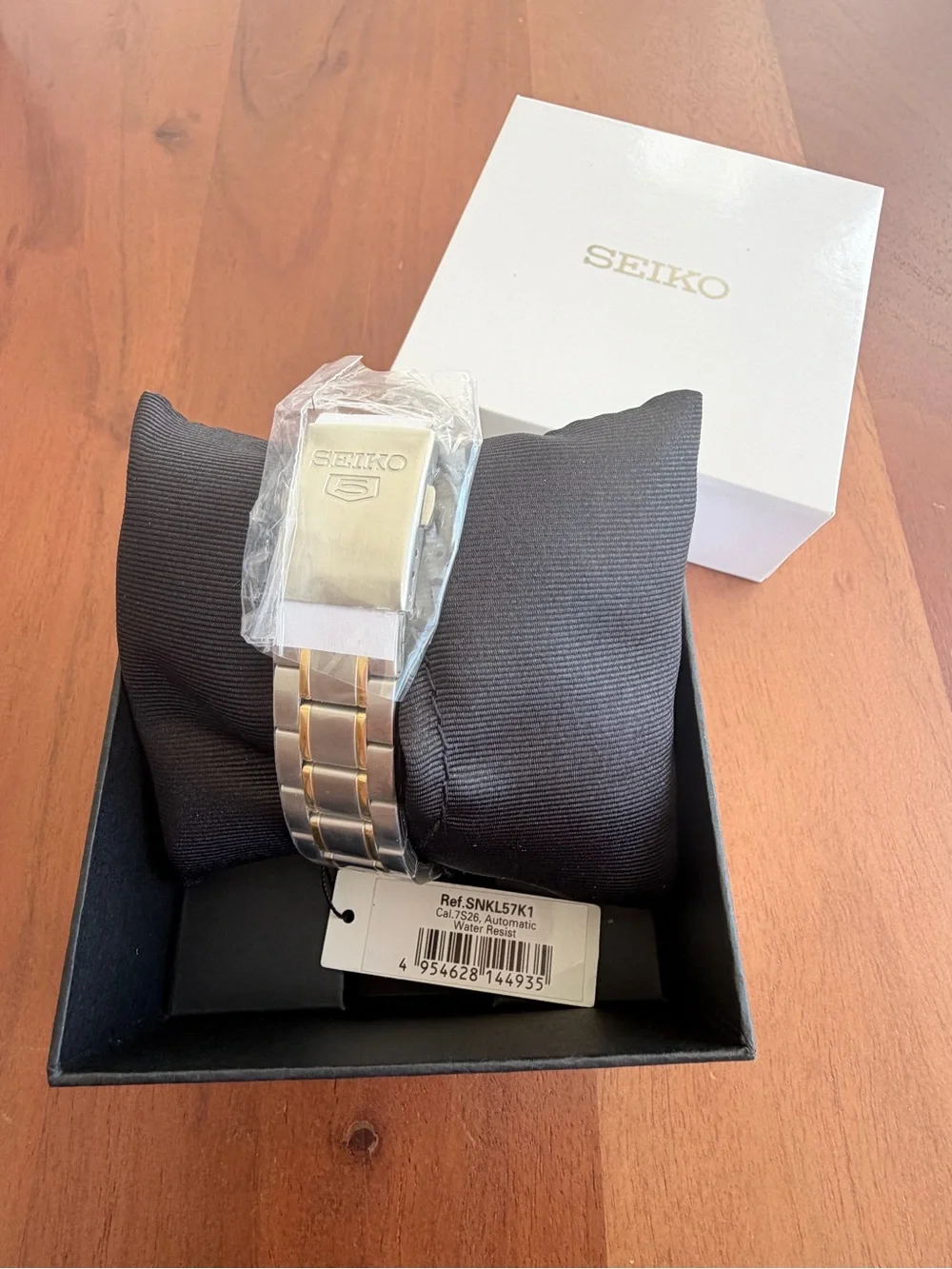 ⌚️✨ Men's SEIKO 5 Automatic SNKL57K1 Two-Tone • NEW OLD STOCK 🤍💛
